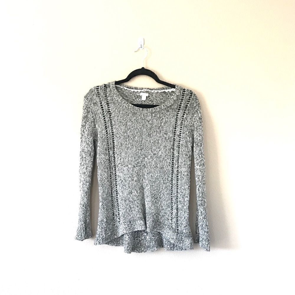 Hinge  Knit  High Low Lightweight Sweater